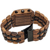 ATLAS – Wooden watch back for men and zebrawood and ebony strap