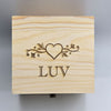 LUV – Montre en bois d’ébène pour femme de Rustic-Tac