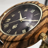 LYNX-H – Detail of the zebrano dial and case