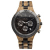 ONYX - Oak wooden watch for men, front view