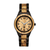 RACCOON-F - Women's ebony and olive wood watch, front view
