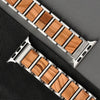BRACELET POUR APPLE WATCH - Argent et Bois d'olivier - Rustic - tac