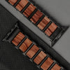 BRACELET POUR APPLE WATCH - Noir et Bois de santal rouge - Rustic - tac