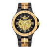 CHRONOS Montre en bois automatique pour Hommes - Rustic - tac