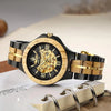 CHRONOS Montre en bois automatique pour Hommes - Rustic - tac