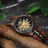 KAIROS Montre en bois automatique pour Hommes - Rustic - tac