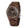 WOLF - H Montre en bois pour Hommes - Rustic - tac