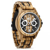 WILD CLIFF CS10 – Men's zebrawood watch, angled view