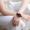 WILD CLOUD ZN20 – Women's purpleheart wood watch worn on the wrist