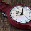 WILD CLOUD ZW20 – Pearly white dial and crystal-style marker detail