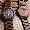 WILD LIGHTNING TN20 – Montre en bois avec exemple de gravure personnalisée au dos