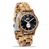 WILD WAVE WFB10 – Montre en bois de zébrano pour femme, vue de face