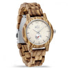 WILD WAVE WFW10 – Women's zebrawood watch with light dial, front view
