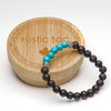 BRACELET TURQUOISE - naturel-leger-confortable - cadeau - gravure