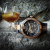 CHRONOS<br>Montre en bois automatique pour Hommes-Rustic-tac