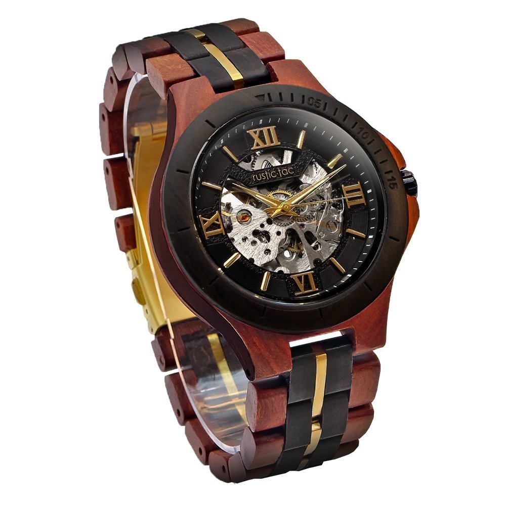 KAIROS Automatic Wooden Watch for Men– Rustic-tac