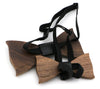 Noeud papillon Rustic-Tac en bois noyer-taille enfant-vue de dos