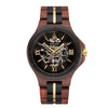 KAIROS – Montre automatique en bois d’ébène et de santal rouge