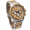 MAZE – Montre en bois pour homme, vue en angle