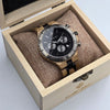ONYX – Montre en bois de chêne présentée dans son boîtier
