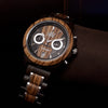 WILD CLIFF CS40 – Men's wooden watch in a lifestyle setting