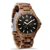 ILD LIGHTNING TN10 – Montre en bois de Koa pour homme, vue en angle