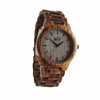 WILD STORM TOP500 – Montre en bois de zébrano pour homme, vue de face