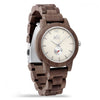 WILD WAVE WFW20 – Women's walnut watch with cream dial, front view