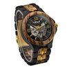 CHRONOS – Montre automatique en bois pour homme, vue en angle