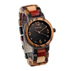 FOLIA – Montre en bois pour femme, vue en angle