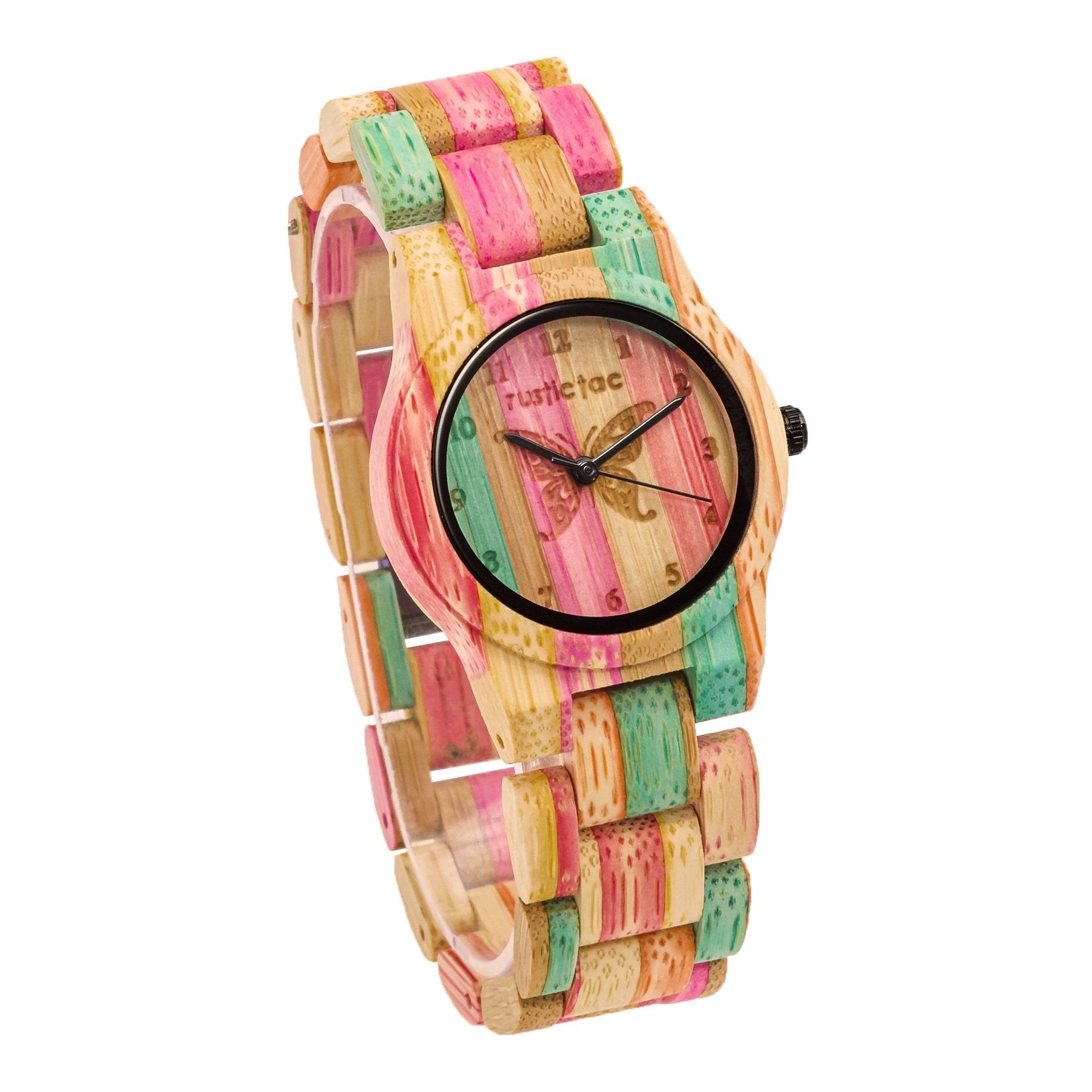 Watches for Women with Multicolour Rainbow Pattern, Quirky Boho Hippie  Watch, Gifts for Her Women Girl, Bohemian Rainbow Jewelry, PU Leather Woven  Strap 