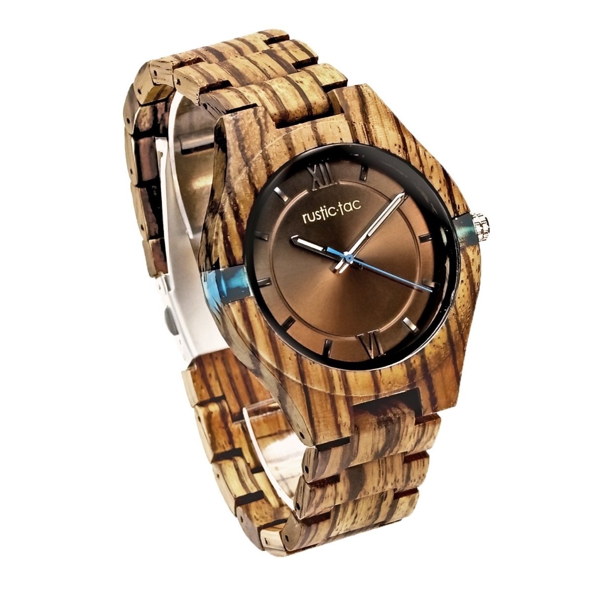 SAPHIR Montre en bois pour Hommes Rustic tac